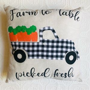 Farm to Table Picked Fresh Pillow